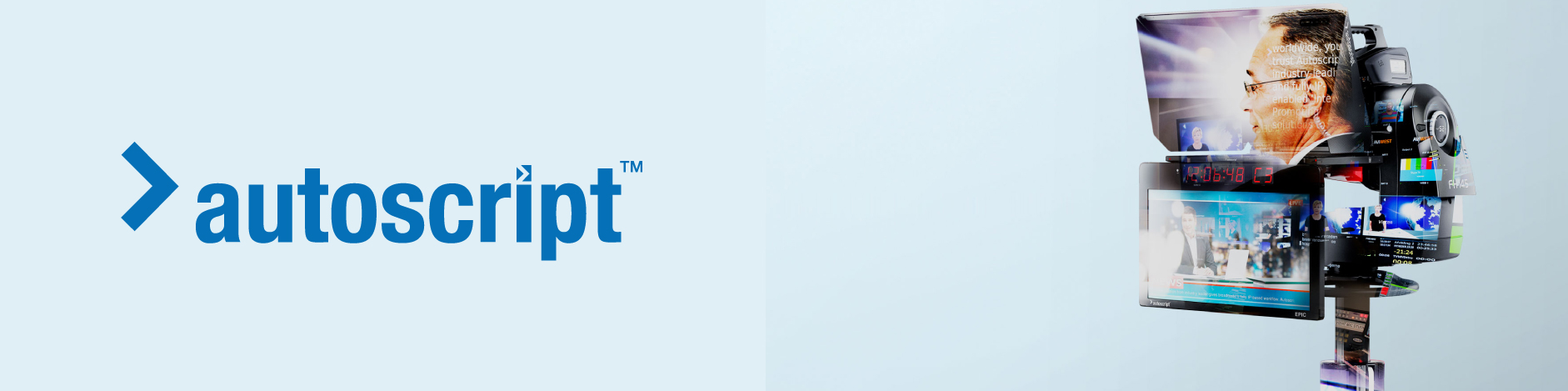 Autoscript — teleprompters para estudio y campo