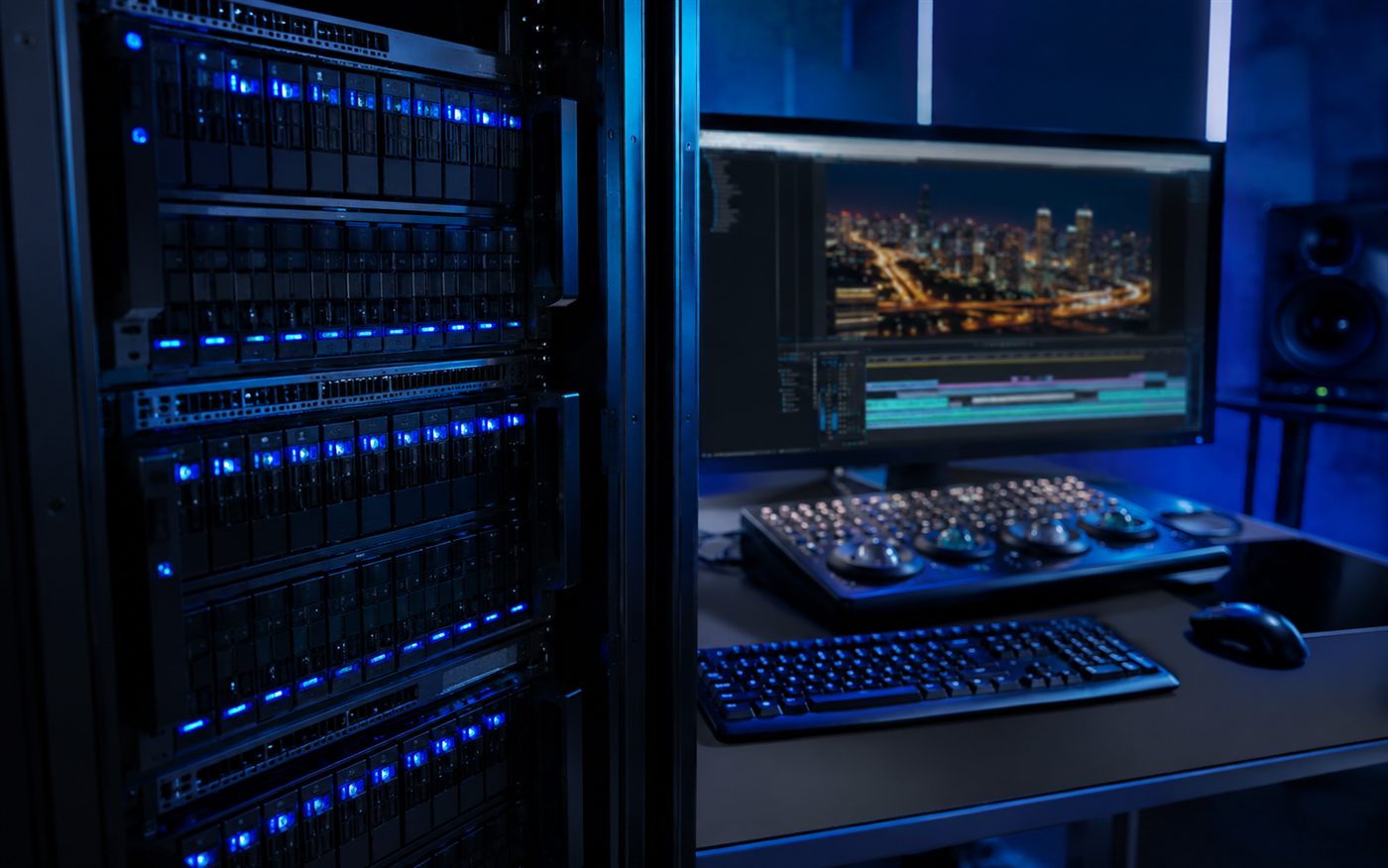 Sistemas de almacenamiento centralizado para edición de video